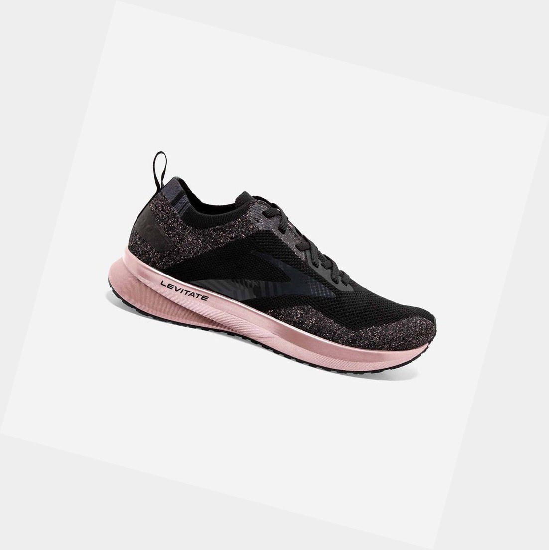 Brooks Levitate 4 Women\'s Road Running Shoes Black / Ebony / Rose Gold | BYOL-76401