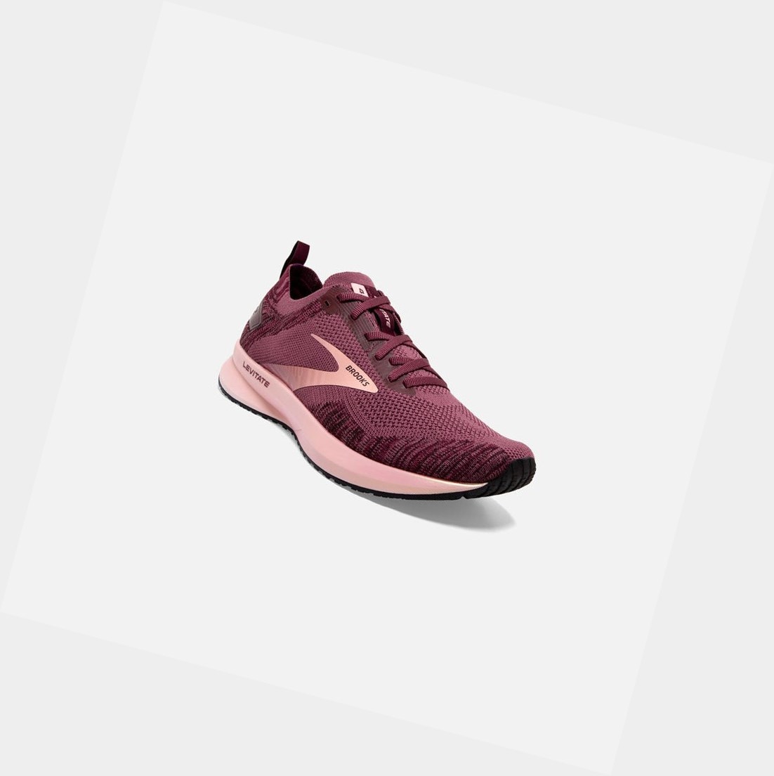 Brooks Levitate 4 Women's Road Running Shoes Nocturne / Coral / Zinfandel | TECB-25960