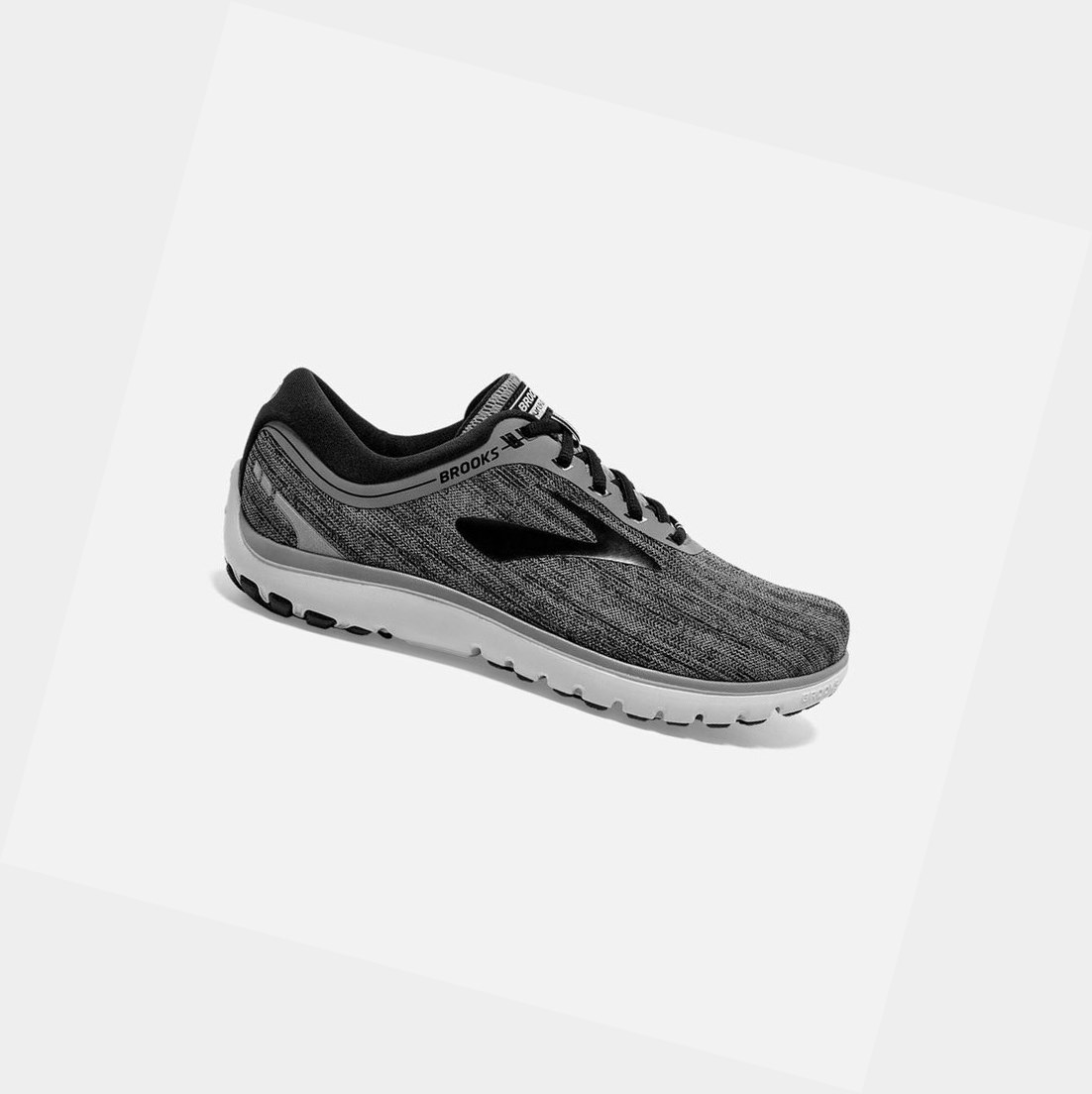 Brooks PureFlow 7 Men\'s Road Running Shoes Primer / Black / Oyster | VDPT-68173