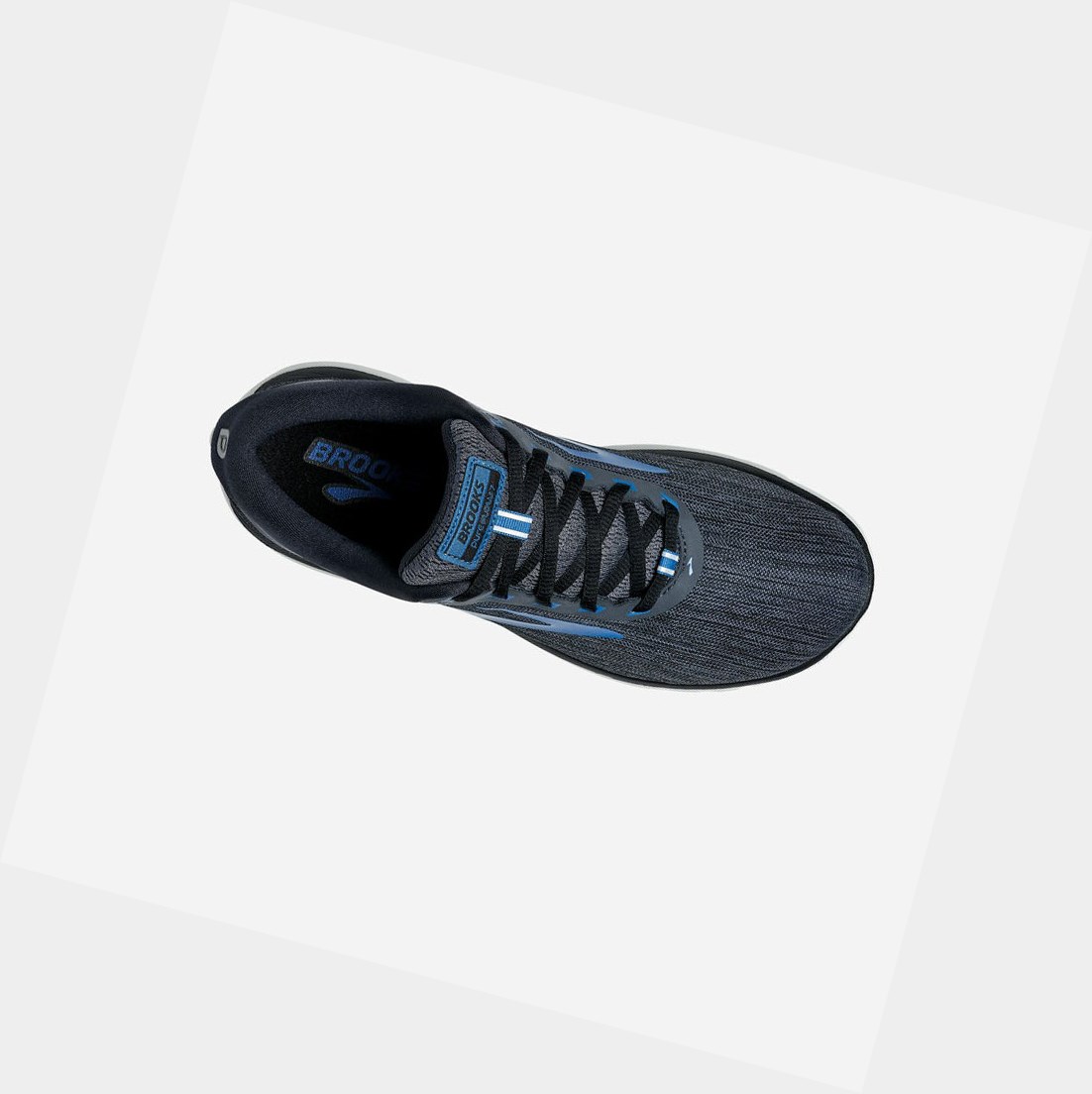 Brooks PureFlow 7 Men's Road Running Shoes Black / Ebony / Deep Water | VPLK-94301