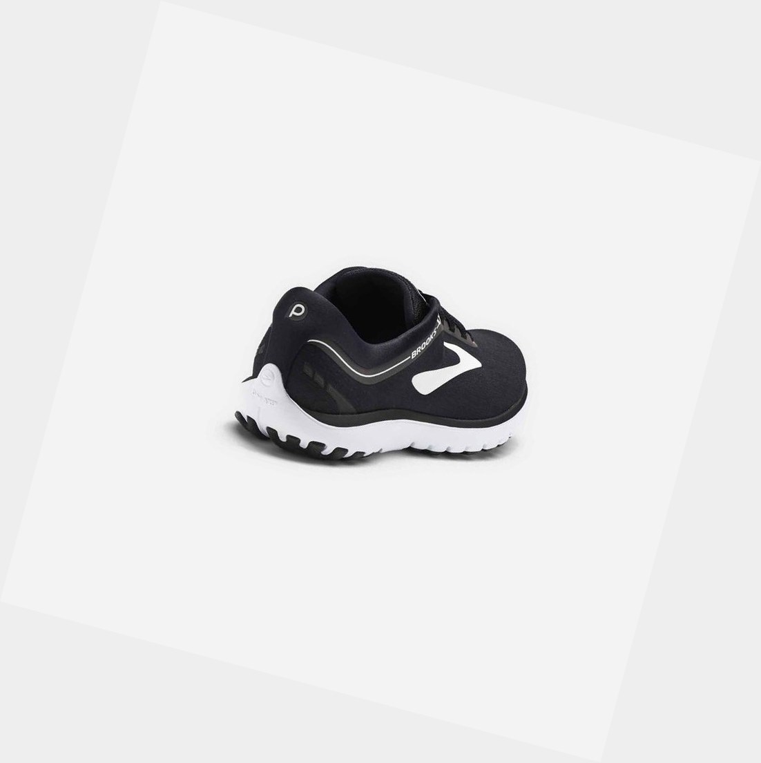 Brooks PureFlow 7 Women's Road Running Shoes Black / White | CXZA-17052