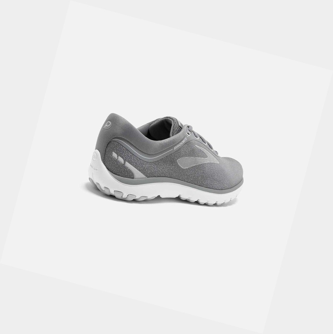 Brooks PureFlow 7 Women's Road Running Shoes Grey / Microchip / White | PZVY-45107