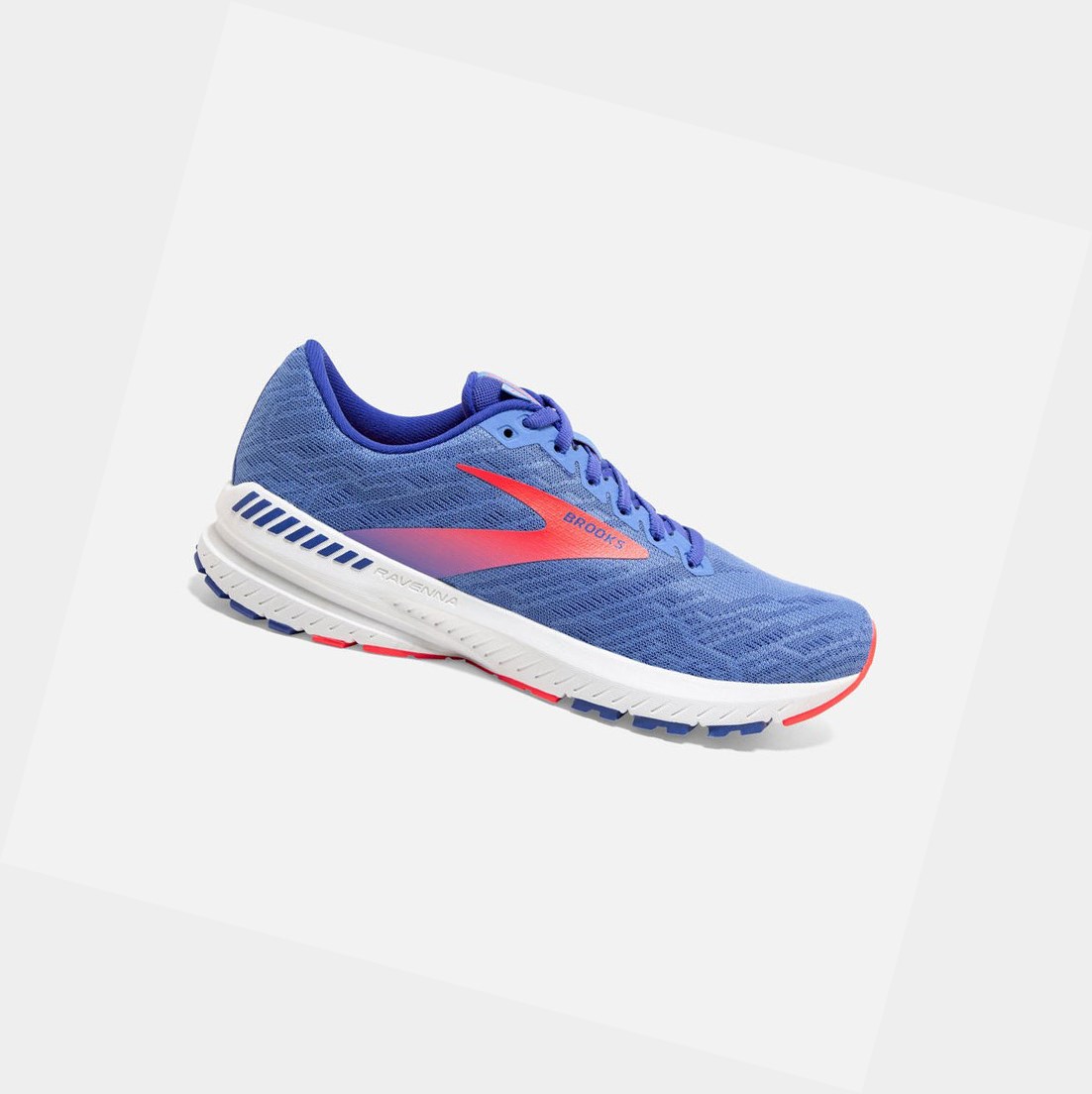 Brooks Ravenna 11 Women\'s Road Running Shoes Cornflower / Blue / Coral | XCBP-83409