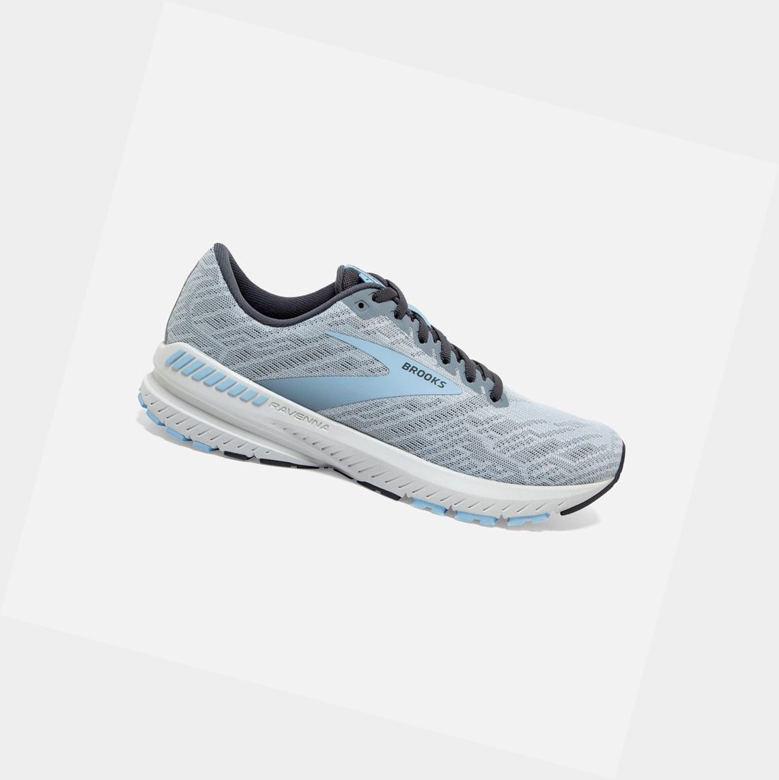 Brooks Ravenna 11 Women\'s Road Running Shoes Light Blue / Alloy / Grey | XEZL-31945