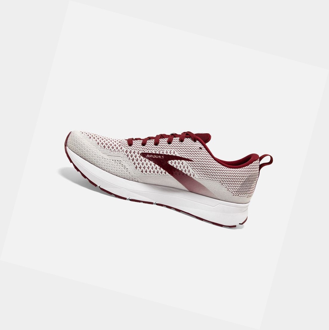 Brooks Revel 4 Women's Road Running Shoes White / Maroon | RBFY-03852