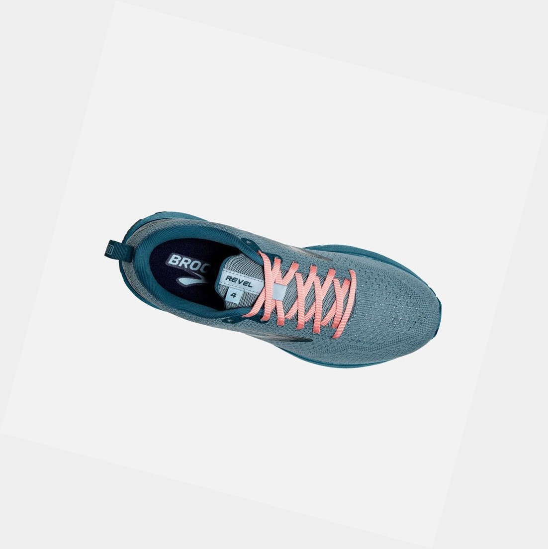 Brooks Revel 4 Women's Road Running Shoes Blue / Mallard / Lobster | UETY-07853
