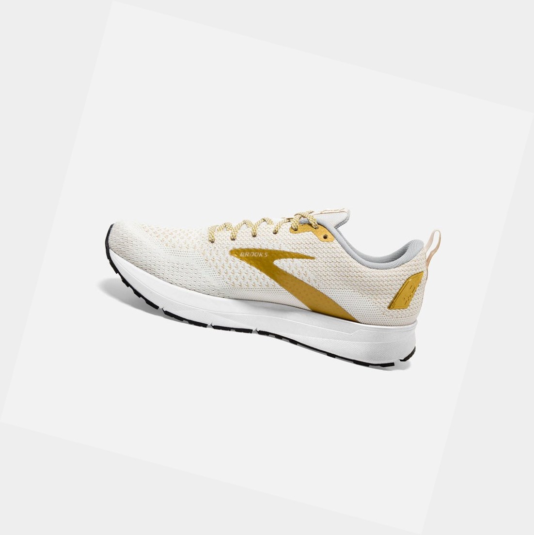 Brooks Revel 4 Women's Road Running Shoes White / Gold | XTRY-35978