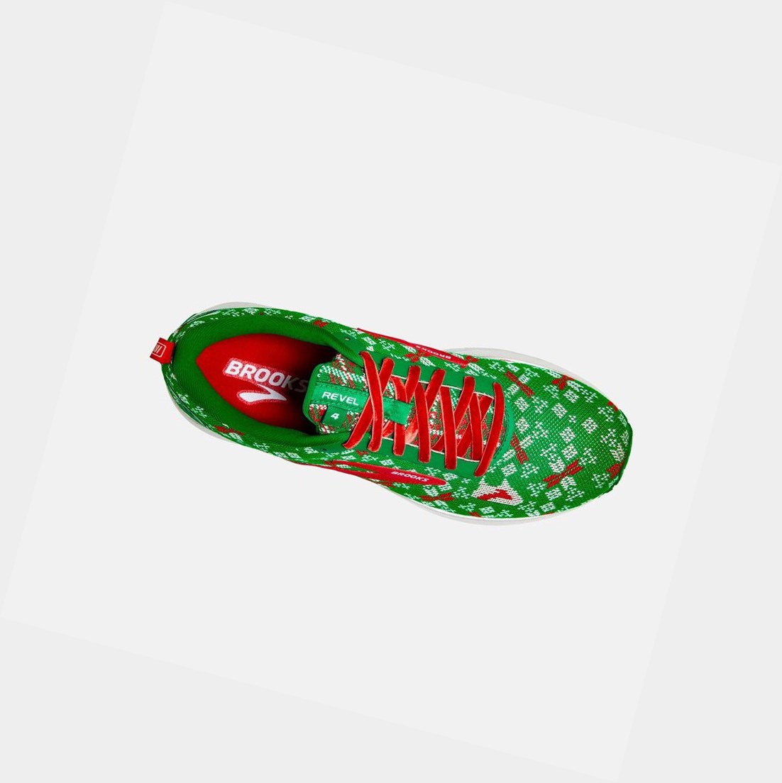 Brooks Revel 4 Women's Road Running Shoes Jolly Green / Red / Bright White | YLCV-02968