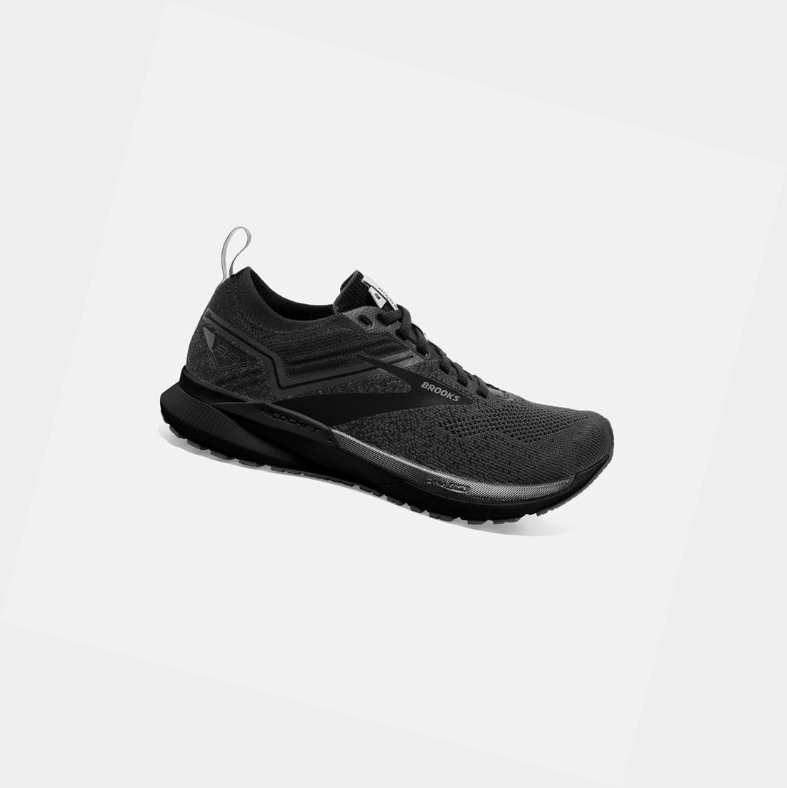Brooks Ricochet 3 Men\'s Road Running Shoes Ebony / Blackened Pearl / Black | PVRH-09275