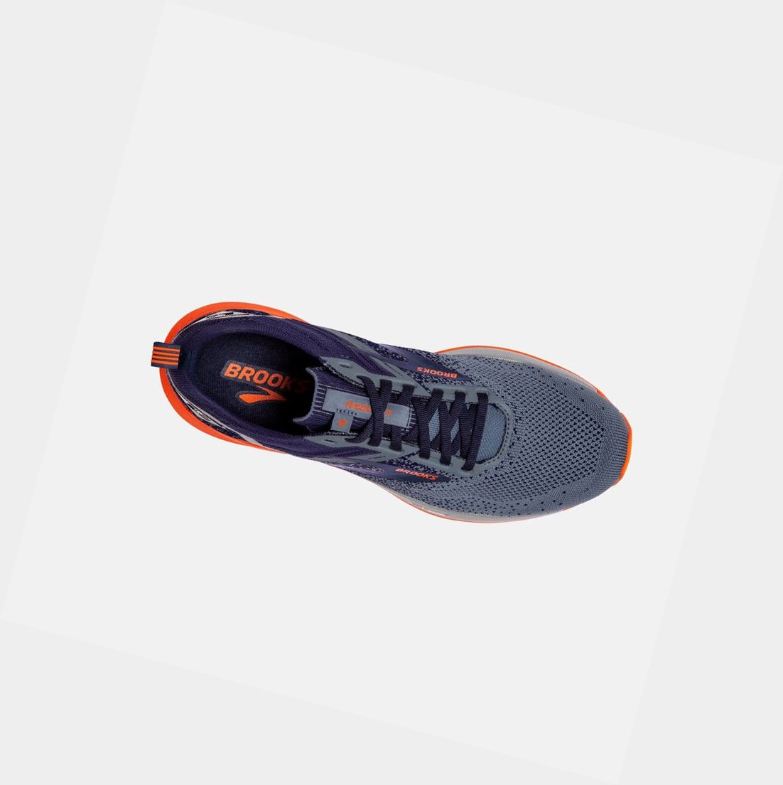 Brooks Ricochet 3 Men's Road Running Shoes Navy / Grey / Scarlet | QGWI-37518