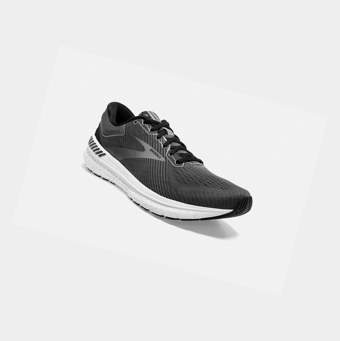 Brooks Transcend 7 Men's Road Running Shoes Black / Ebony / Grey | EGRY-05832