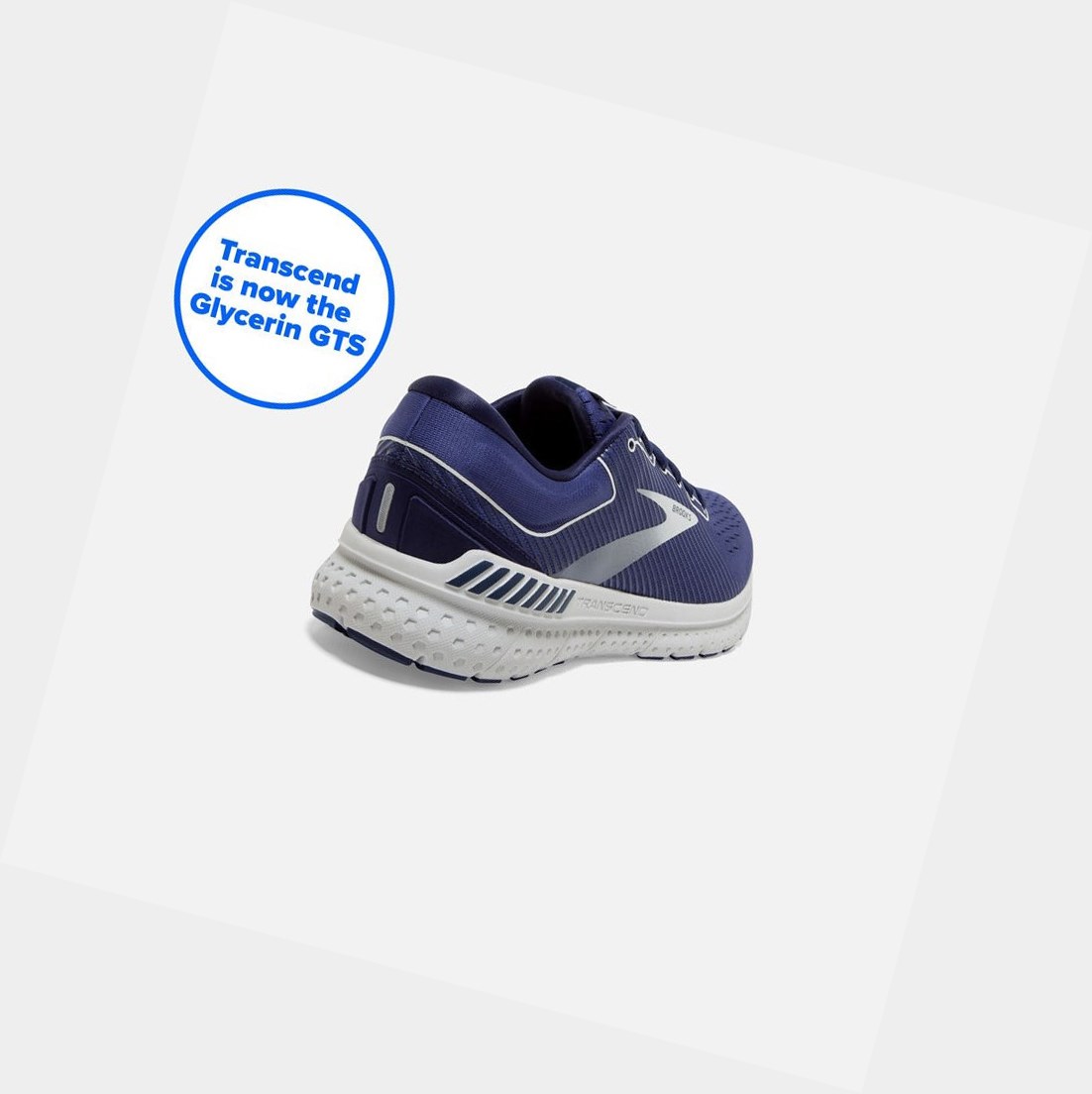 Brooks Transcend 7 Men's Road Running Shoes Deep Cobalt / Grey / Navy | KZRI-15869