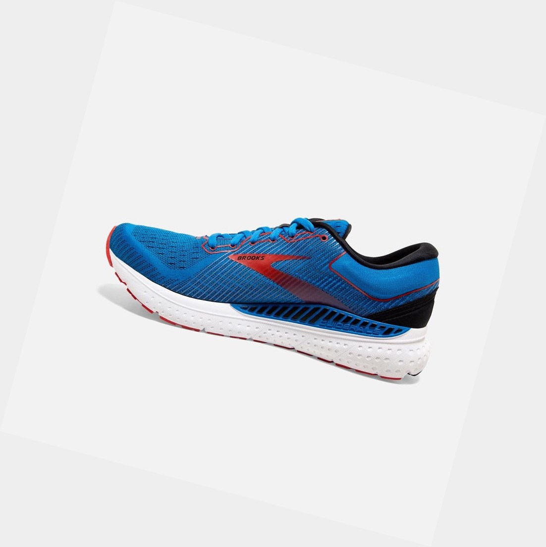 Brooks Transcend 7 Men's Road Running Shoes Mazarine / Black / Red | SVPK-90617