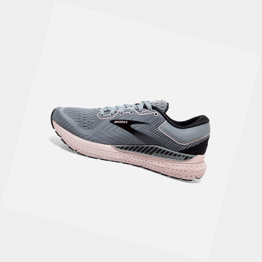 Brooks Transcend 7 Women's Road Running Shoes Grey / Black / Hushed Violet | HKSN-34586